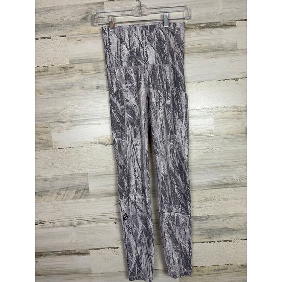 P'tula womens Medium Chandre Birch gray long gym legging pocket workout stretch - Picture 1 of 3